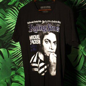 Vintage Y2K Rolling Stone Magazine Michael Jackson Cover T-Shirt